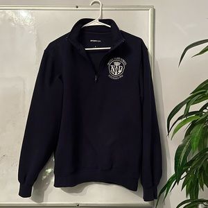 Perfect Condition Norte Dame School Navy 1/4 Zip Sweatshirt